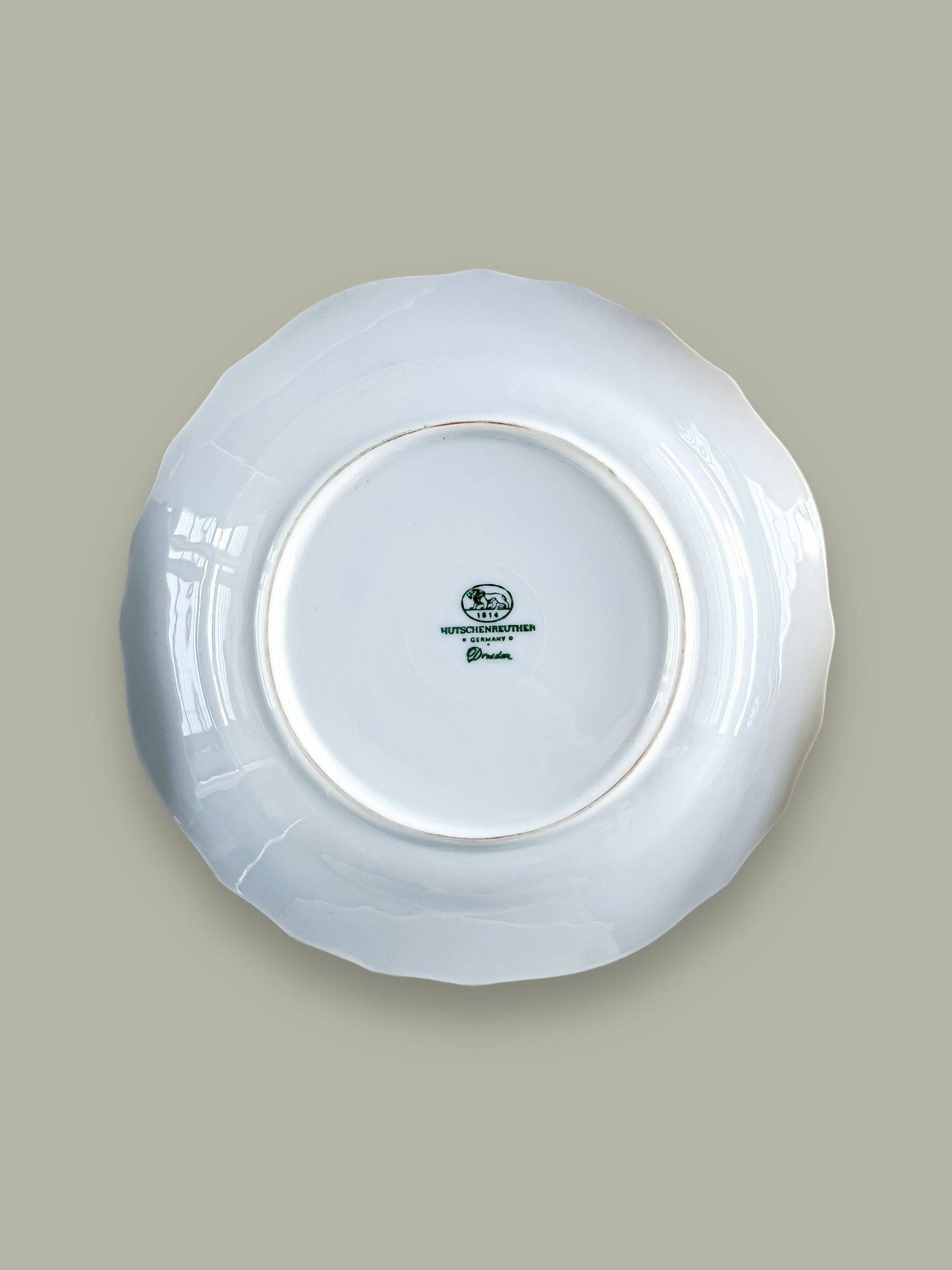 Hutschenreuther Dessert Plate Set of 6 - 'Dresden' Collection in White - SOSC Home