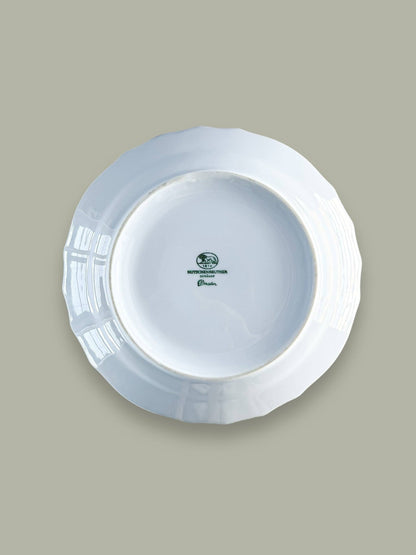 Hutschenreuther Round Covered Butter Dish - 'Dresden' Collection in White - SOSC Home