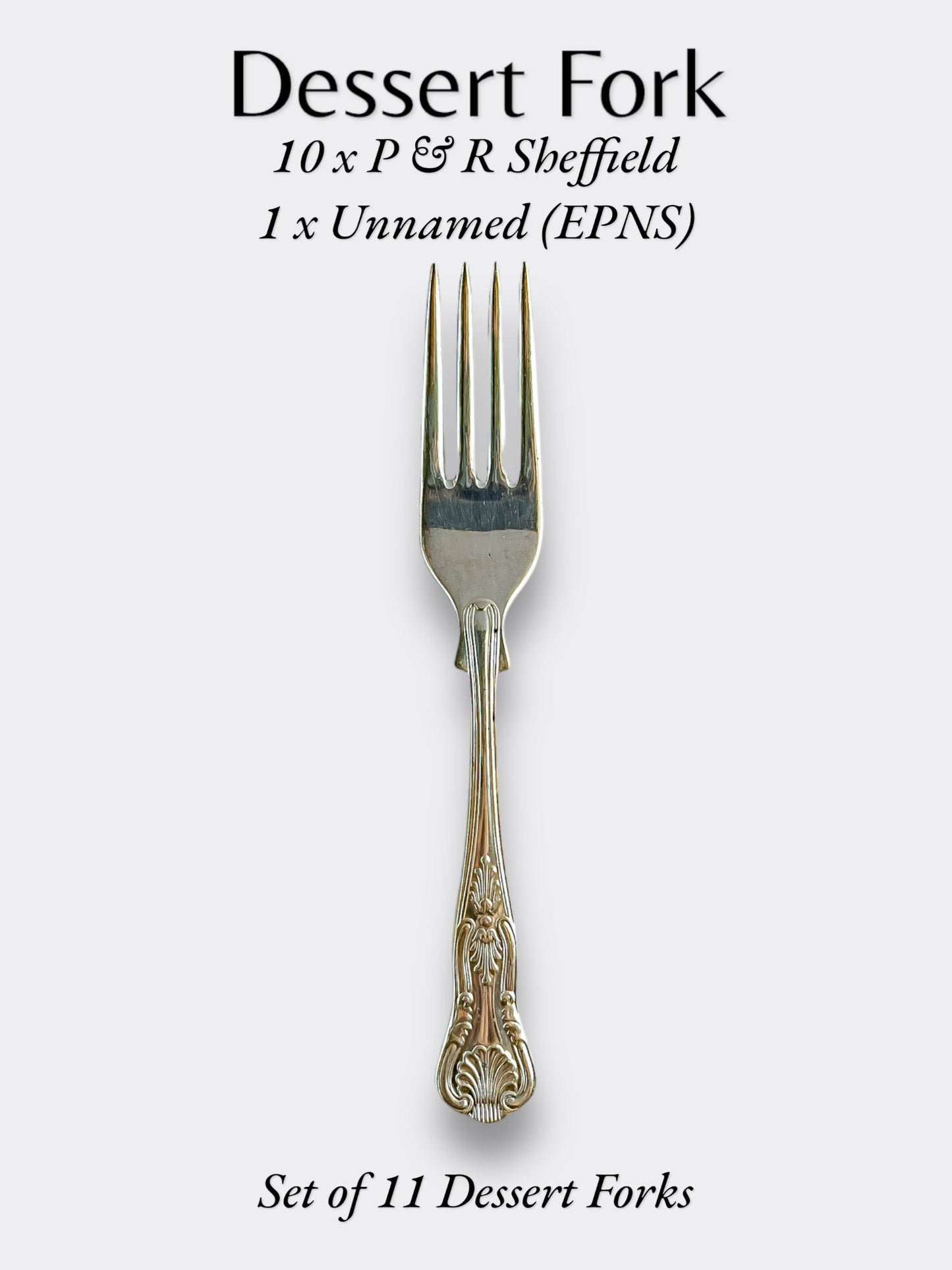 Canteen Spilhaus P&R Sheffield Cutlery - ‘Kings’ Pattern EPNS A1 Silver-Plated (103 Piece Set) - SOSC Home