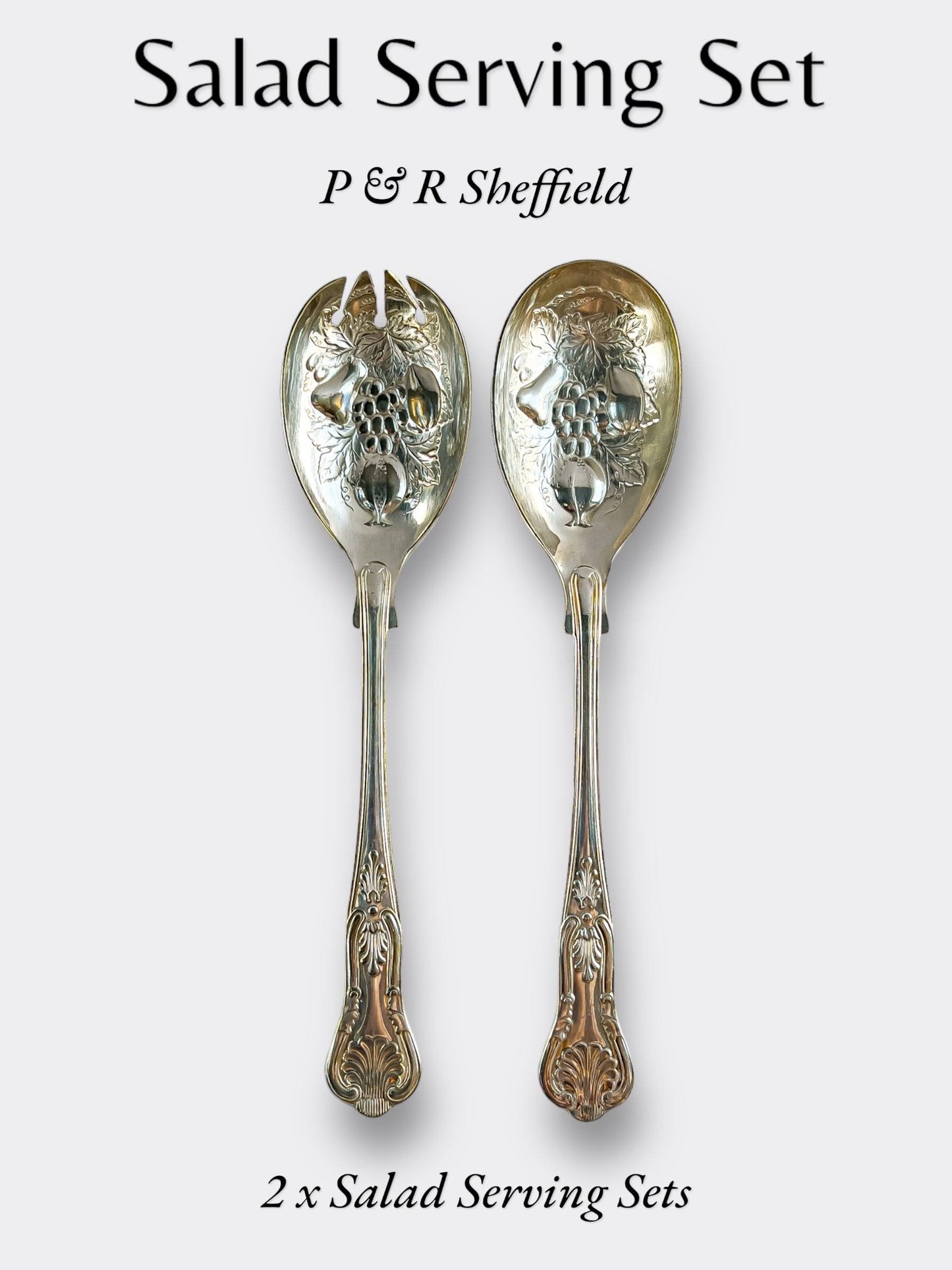 Canteen Spilhaus P&R Sheffield Cutlery - ‘Kings’ Pattern EPNS A1 Silver-Plated (103 Piece Set) - SOSC Home