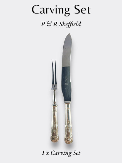 Canteen Spilhaus P&R Sheffield Cutlery - ‘Kings’ Pattern EPNS A1 Silver-Plated (103 Piece Set) - SOSC Home