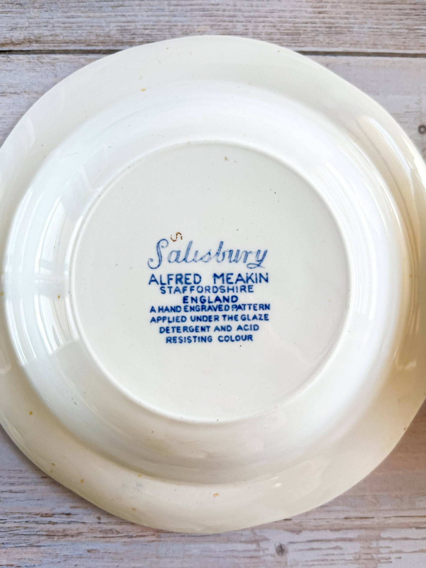 Alfred Meakin Rim Soup Bowl Set of 4 - 'Salisbury' Collection - SOSC Home