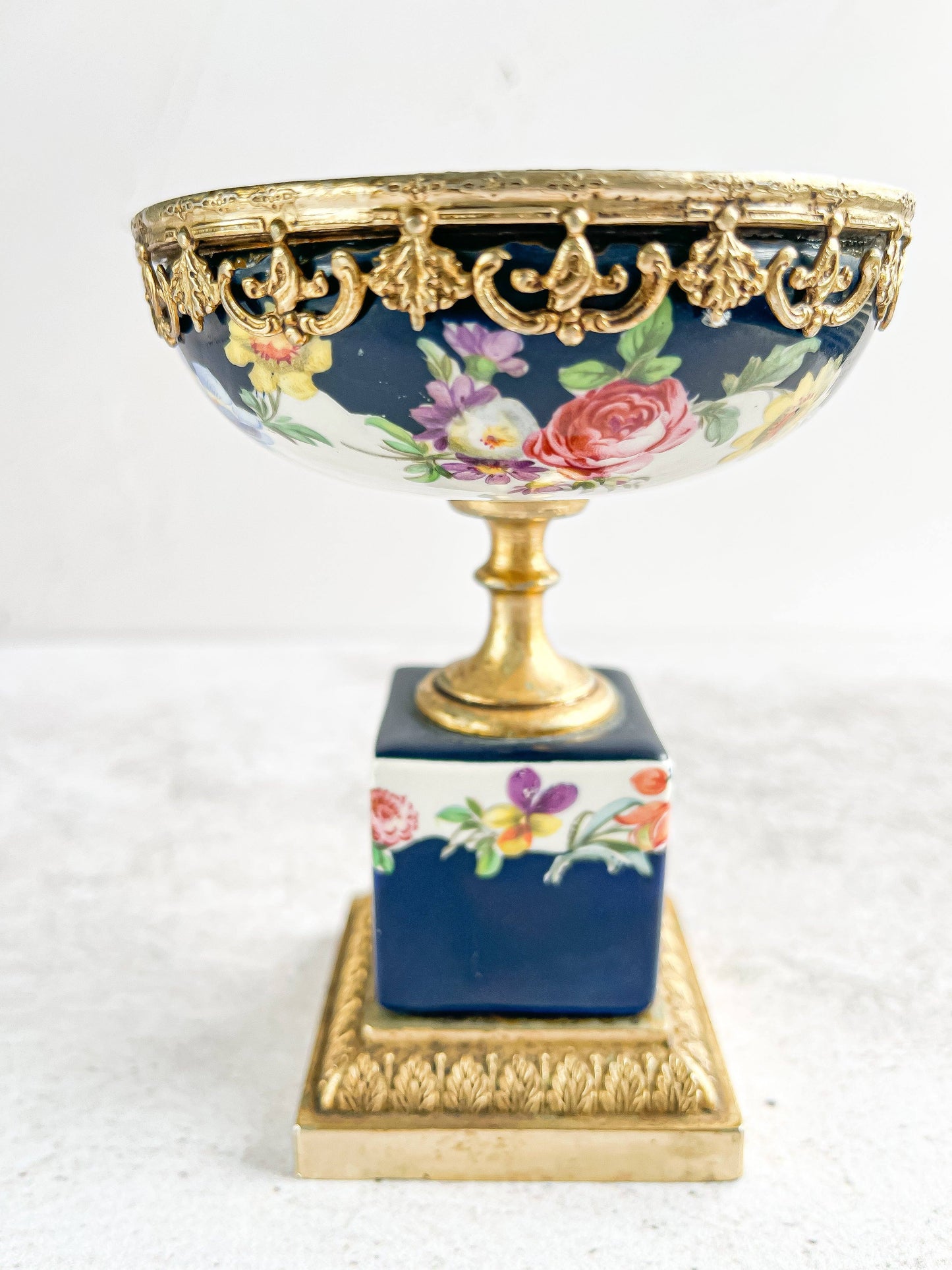 Ateliers de la Couronne Française (ACF) French Candy Pedestal Dish – Bonbonnière Style - SOSC Home