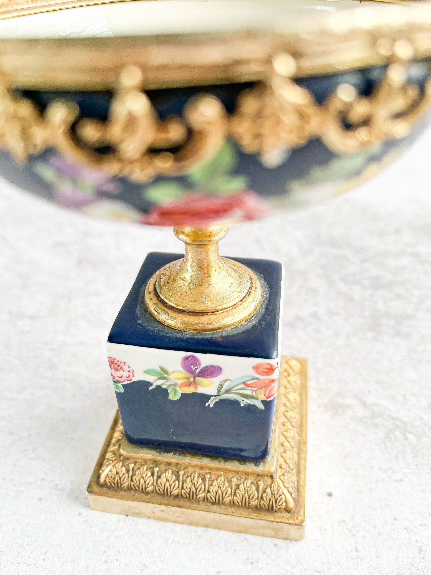 Ateliers de la Couronne Française (ACF) French Candy Pedestal Dish – Bonbonnière Style - SOSC Home