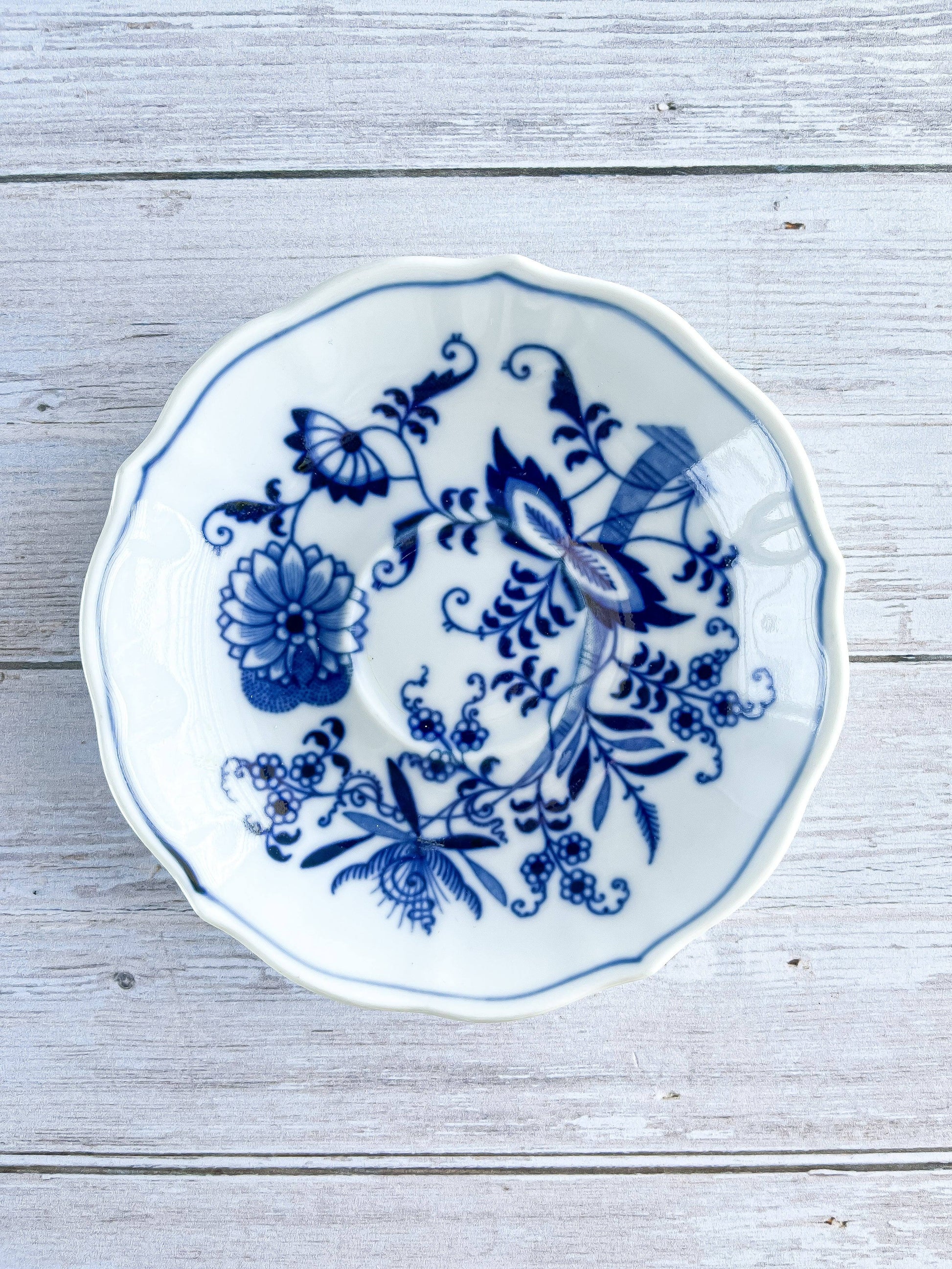 Blue Danube Deep Saucer - 'Blue Onion' Collection - SOSC Home