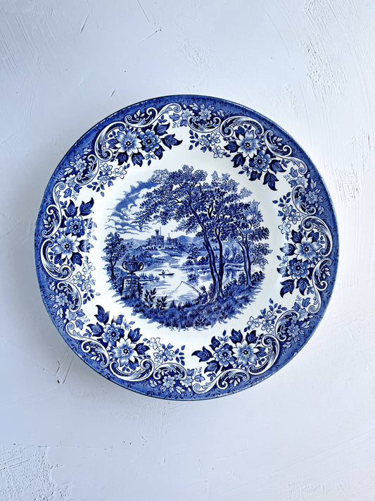 Churchill Luncheon Plate - 'English Scene' in Blue Collection - SOSC Home