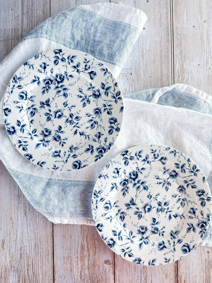 Classic Blue Floral Side Plate - Set of 2 - SOSC Home