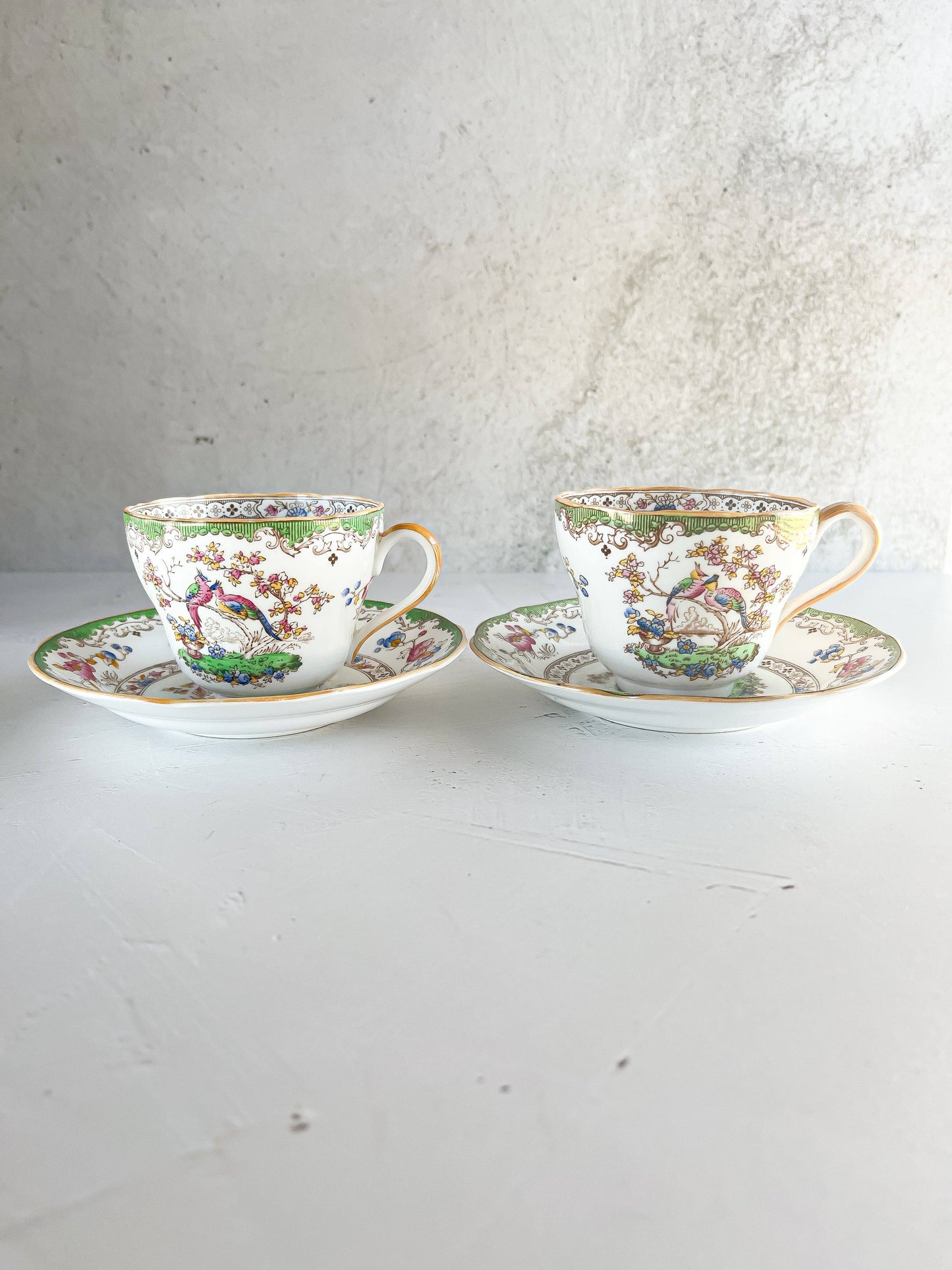 Copeland Spode ‘Eden’ Tea Set: A Blend of Antique & Vintage Pieces (Backstamp 1904-1954) - 8 Piece Set - SOSC Home
