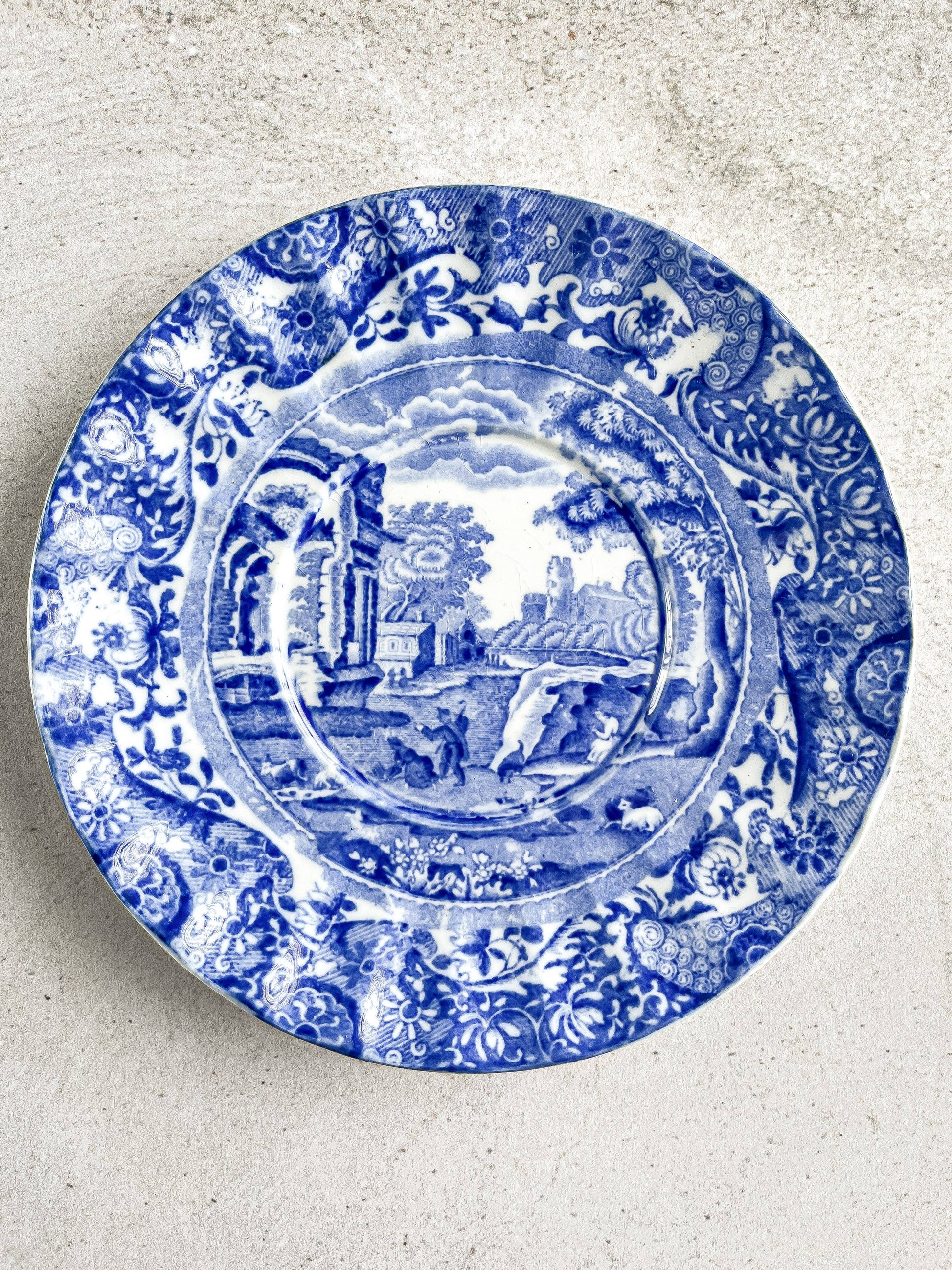 Copeland Spode Jumbo Saucer - ‘Blue Italian’ Collection (Older Version) - SOSC Home