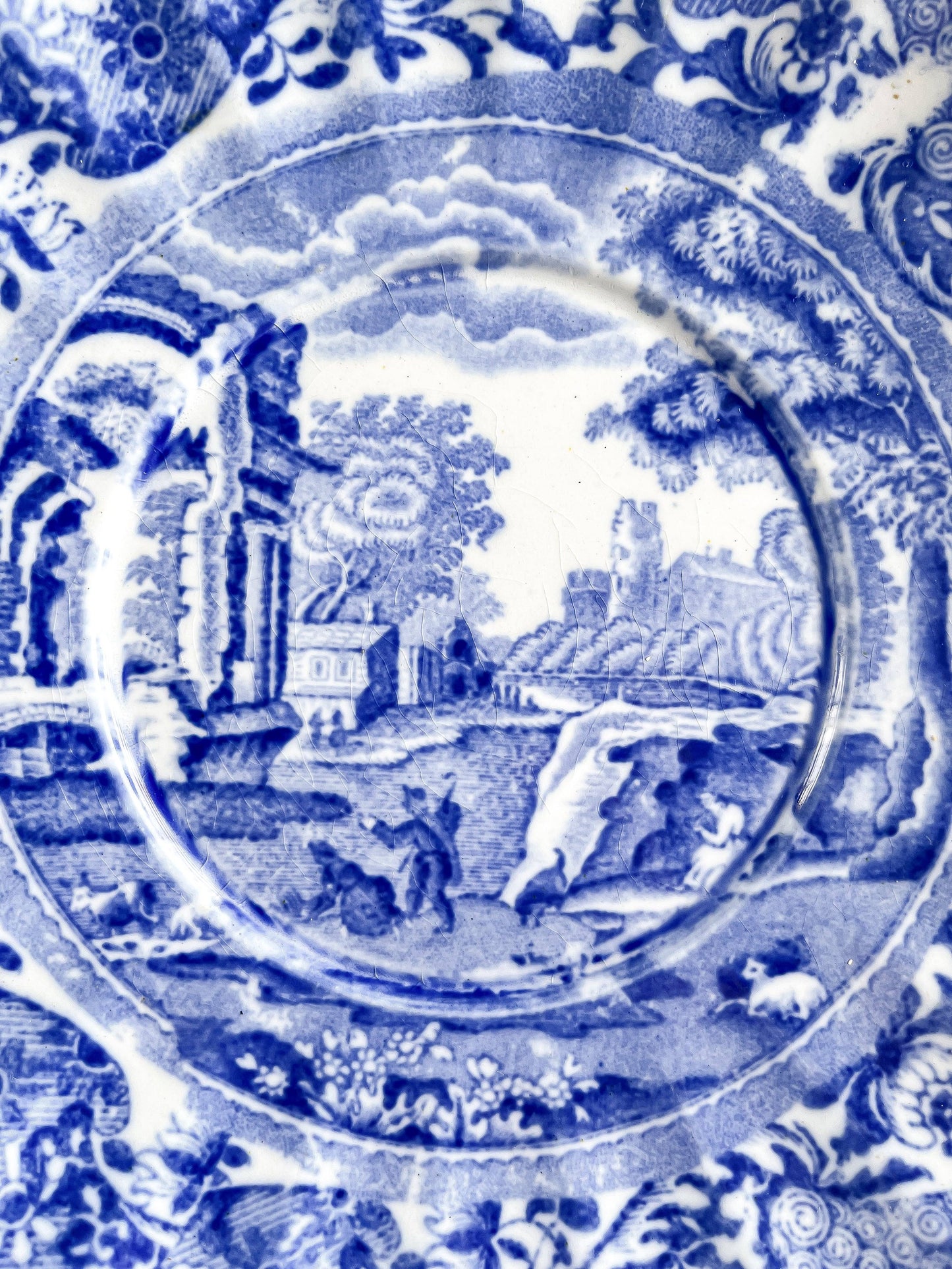 Copeland Spode Jumbo Saucer - ‘Blue Italian’ Collection (Older Version) - SOSC Home