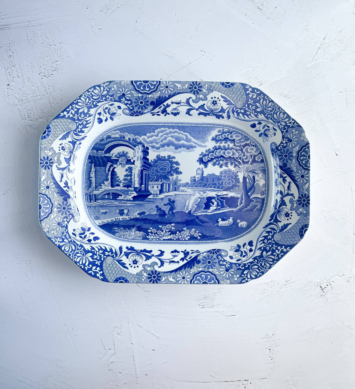 Copeland Spode Large Serving Platter - Blue Italian (Older Version)