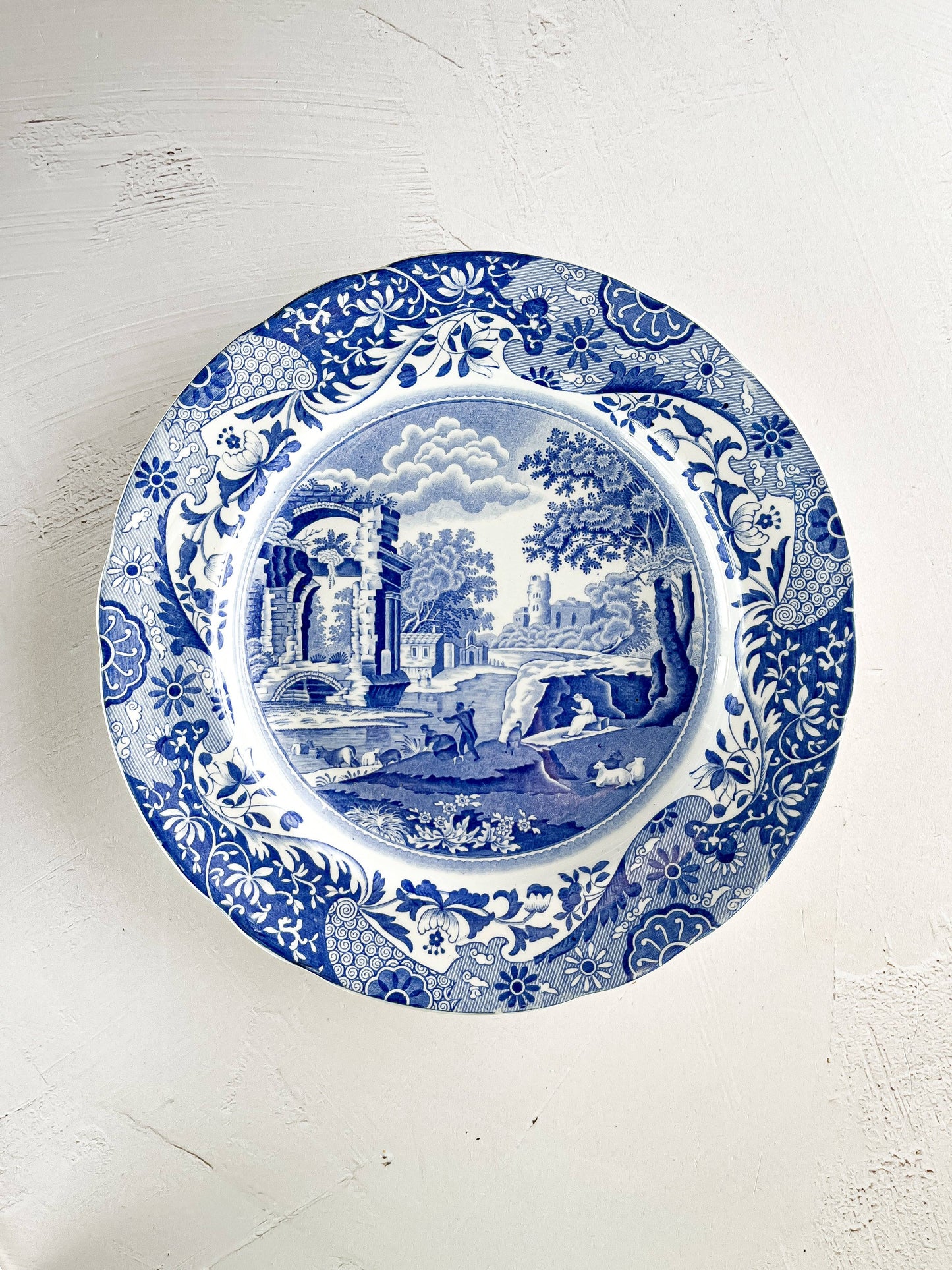 Copeland Spode Luncheon Plate - Blue Italian (Older Version) - SOSC Home