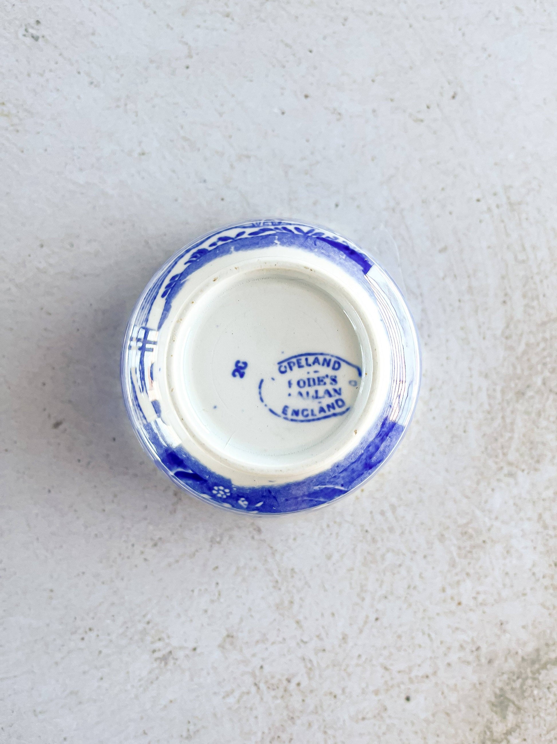 Copeland Spode Open Sugar Bowl - ‘Blue Italian’ Collection (Older Version) - SOSC Home