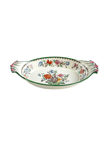 Copeland Spode Relish Dish with Handles | 'Chinese Rose' Collection - SOSC Home