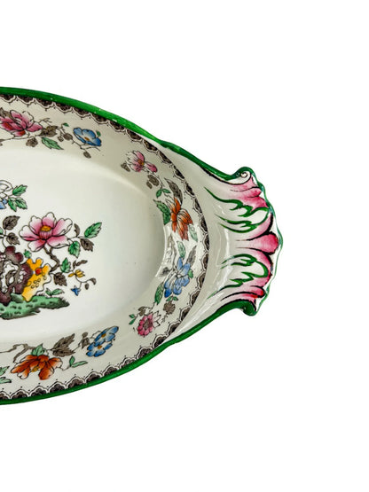 Copeland Spode Relish Dish with Handles | 'Chinese Rose' Collection - SOSC Home