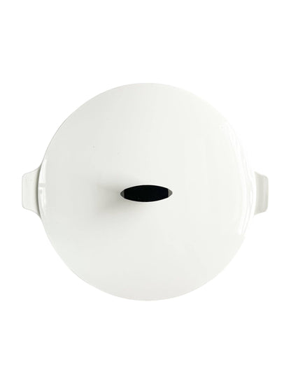 CorningWare White Narrow Rim Skillet with Lid (B-10) - 'Centura' Collection - SOSC Home