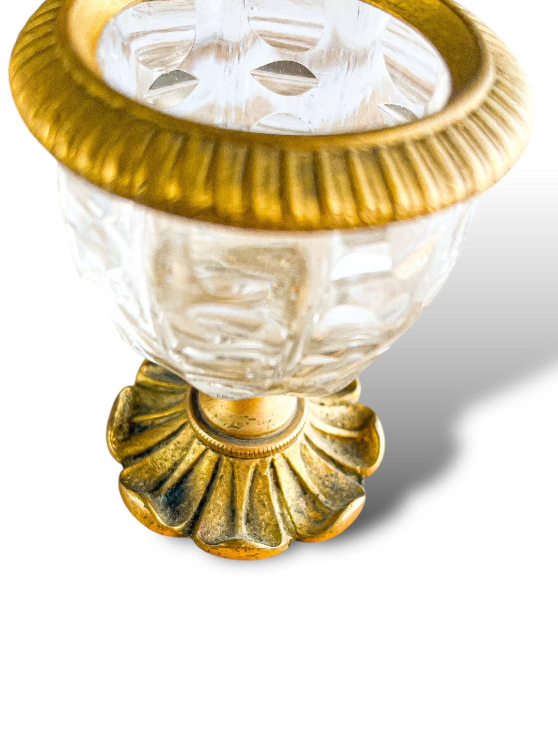 Crystal and Brass Decorative Accent Piece - SOSC Home