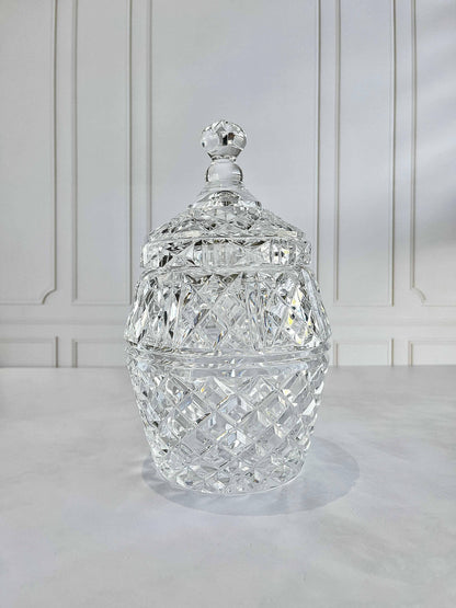 Crystal Glass Lidded Jar - SOSC Home
