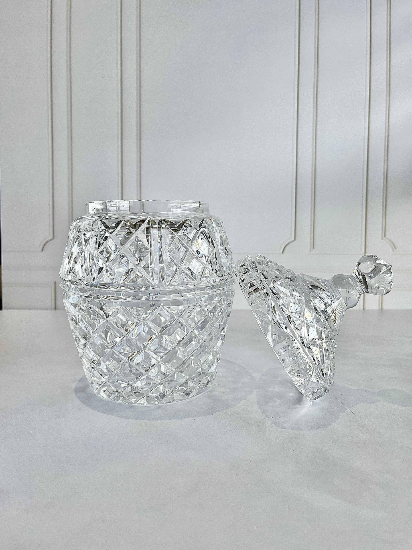 Crystal Glass Lidded Jar - SOSC Home