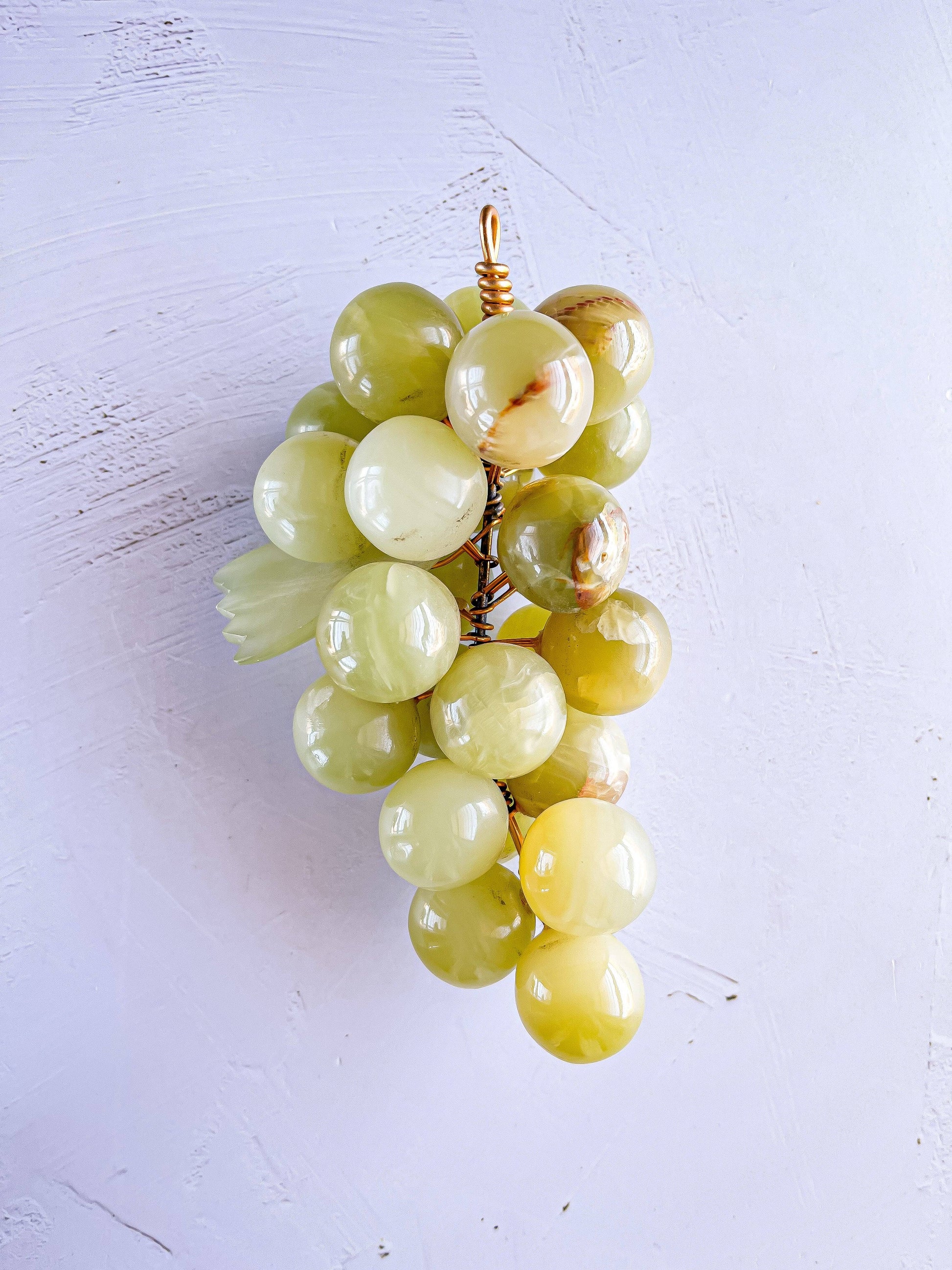 Decorative Cluster of Grapes - Serpentine Stone - SOSC Home