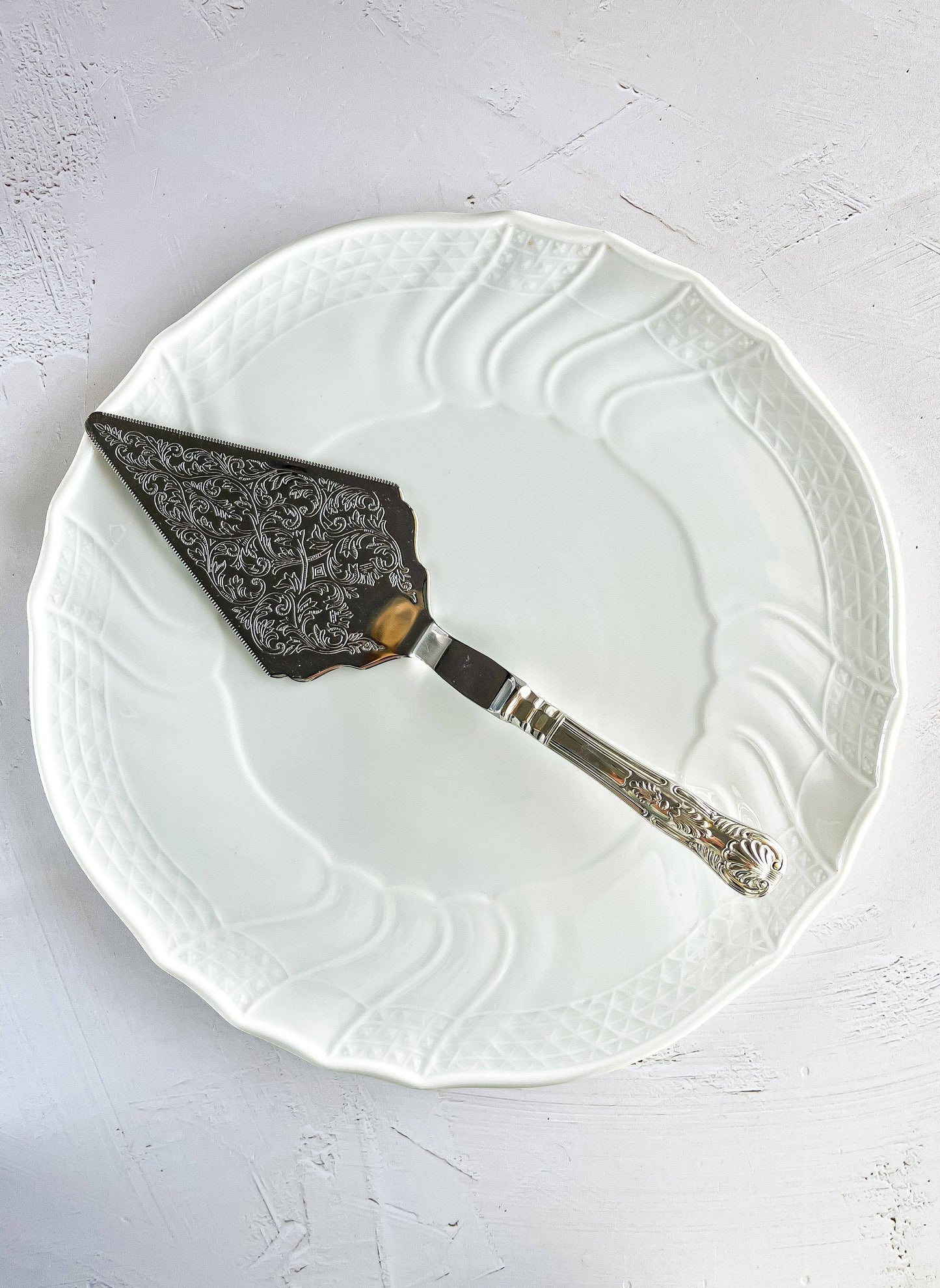 Eetrite Boxed Silver-Plated Large Cake Server - 'Kings' Pattern - SOSC Home