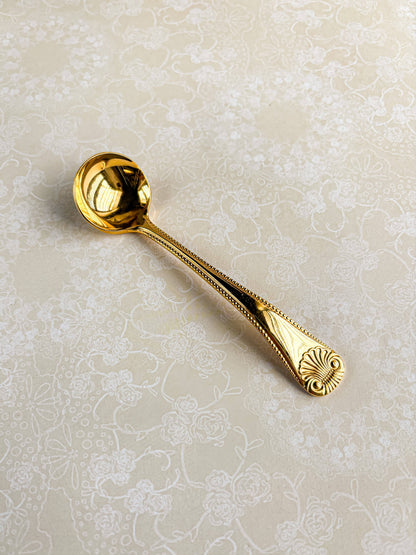 Eetrite Gold-Plated Sugar Spoon | 'Shelley' Design - SOSC Home