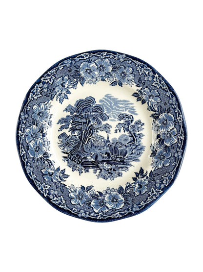 Enoch Wedgwood Bread and Butter Plate | 'Woodland' Blue Collection - SOSC Home