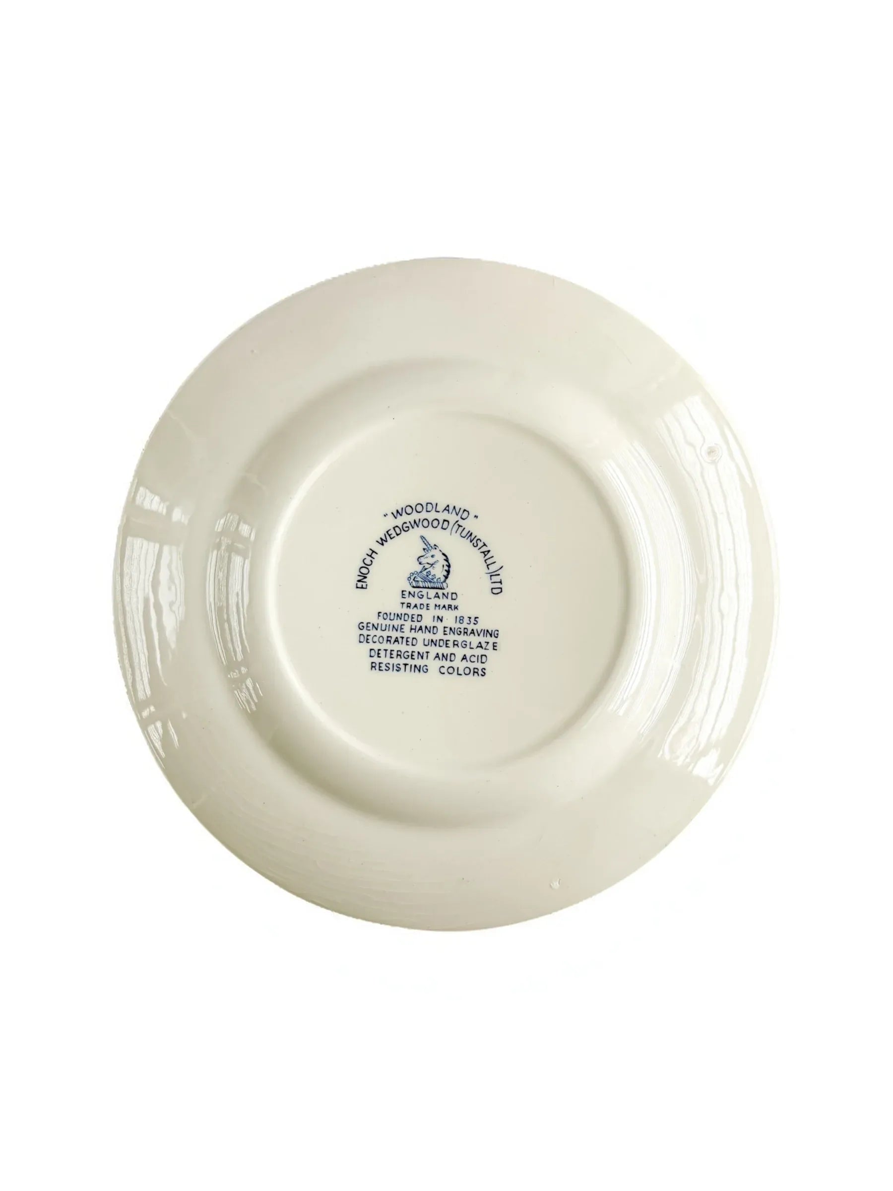 Enoch Wedgwood Bread and Butter Plate | 'Woodland' Blue Collection - SOSC Home