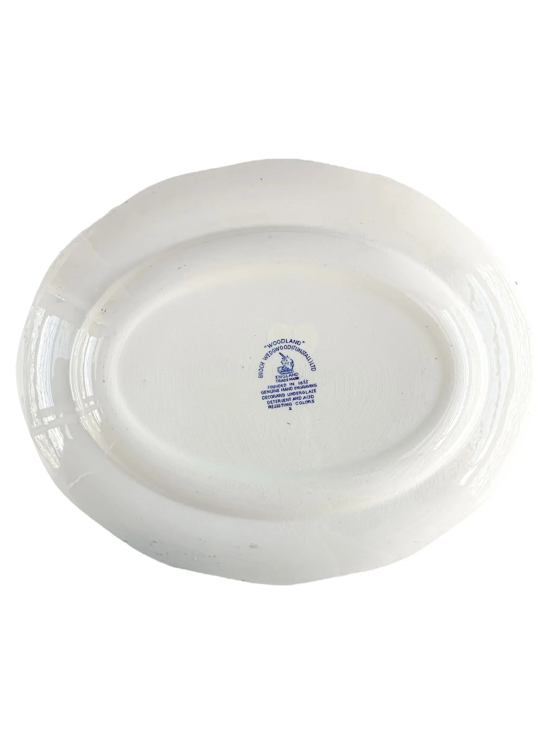 Enoch Wedgwood Medium Platter | 'Woodland' Blue Collection - SOSC Home