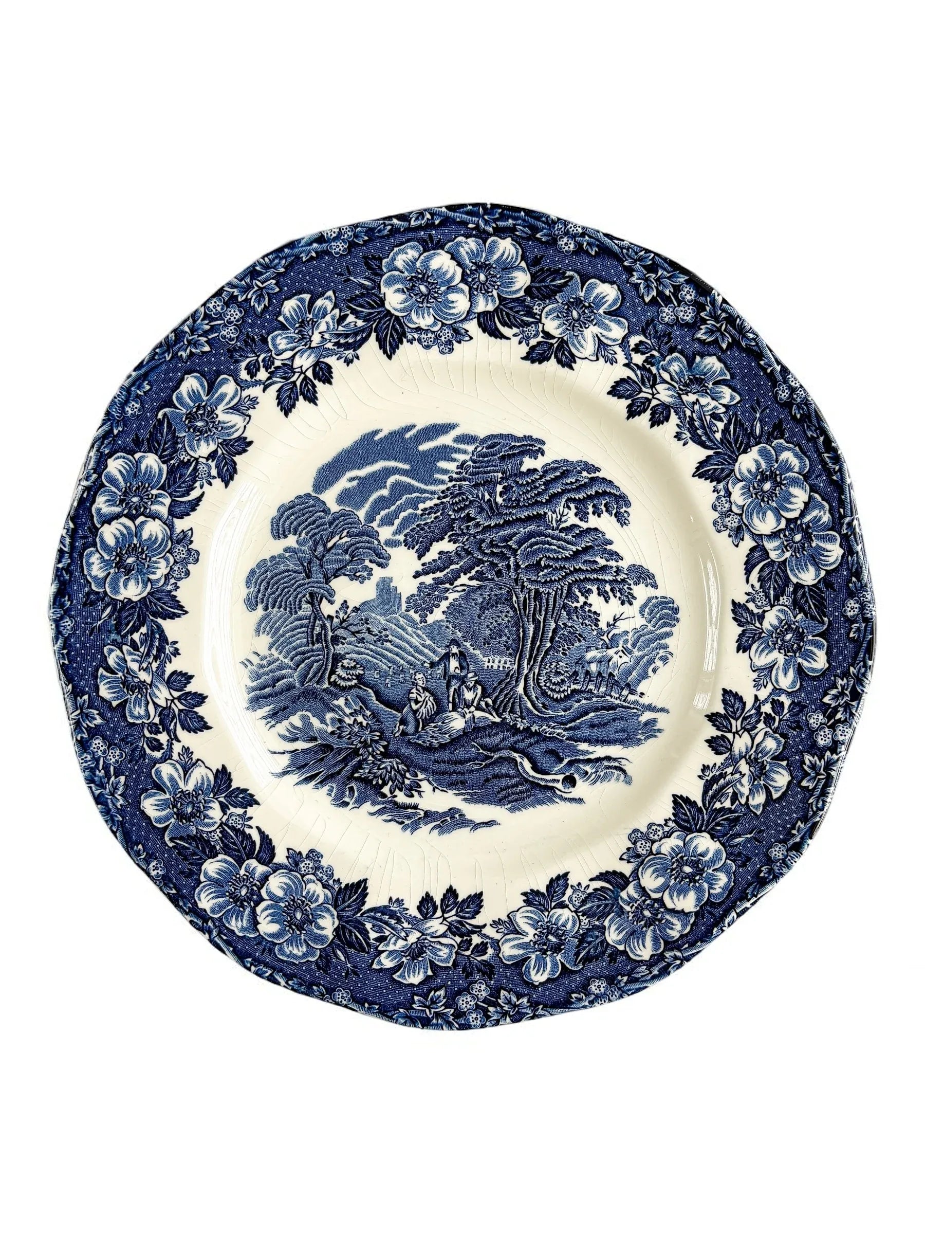 Enoch Wedgwood Salad Plate | 'Woodland' Blue Collection - SOSC Home