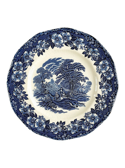 Enoch Wedgwood Salad Plate | 'Woodland' Blue Collection - SOSC Home