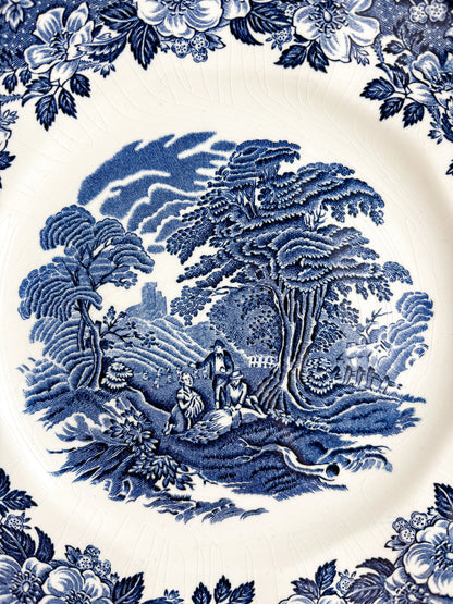 Enoch Wedgwood Salad Plate | 'Woodland' Blue Collection - SOSC Home