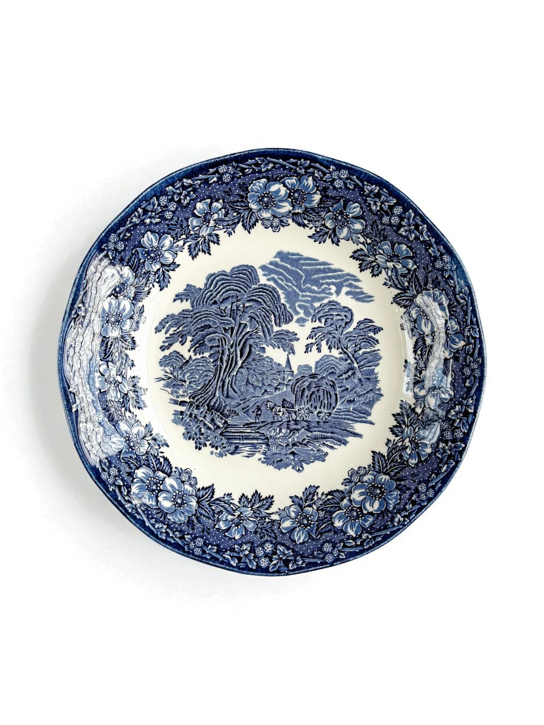 Enoch Wedgwood Soup Bowl | 'Woodland' Collection (Rim Edge) - SOSC Home