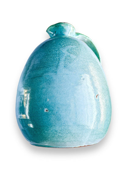 Globe Handcrafted Vase - Turquoise with Crackle Glaze - SOSC Home