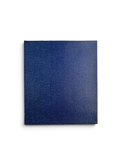 Original dark blue presentation box for the vintage gold-plated cake set