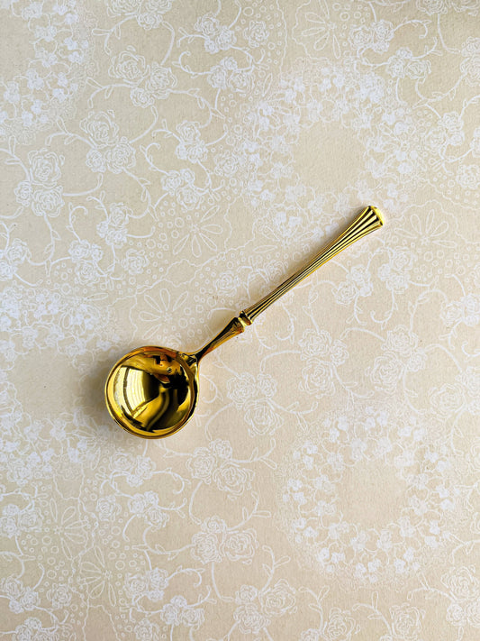 Greensons Gold-Plated Sugar Spoon | 'Dynasty' Pattern - SOSC Home