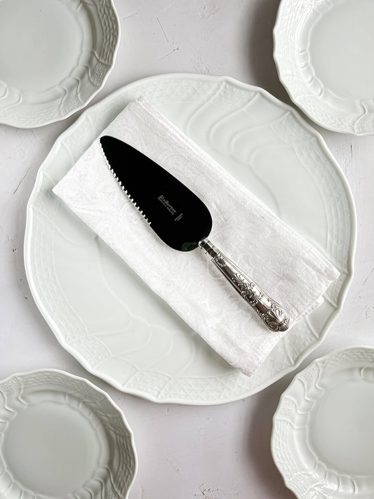 Harrison Brothers Sheffield Sterling Silver Pie Server with Stainless Steel Blade Circa 1973 - 'Kings' Pattern - SOSC Home