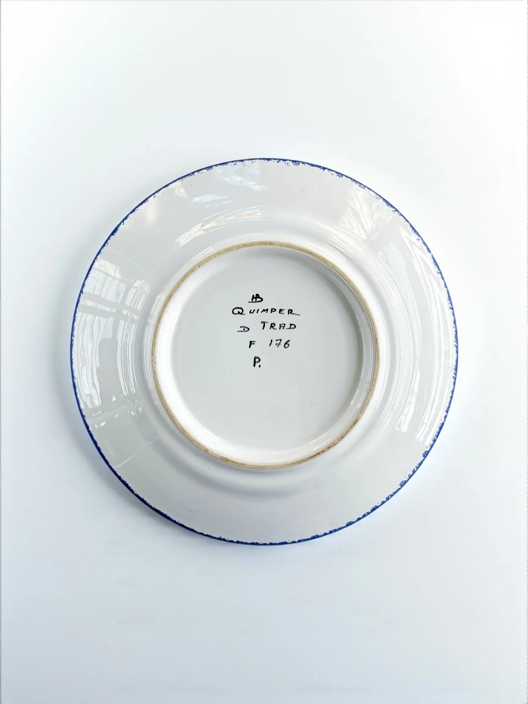 HB Quimper 'Tradition Bretonne' Bread & Butter Plate | Femme au