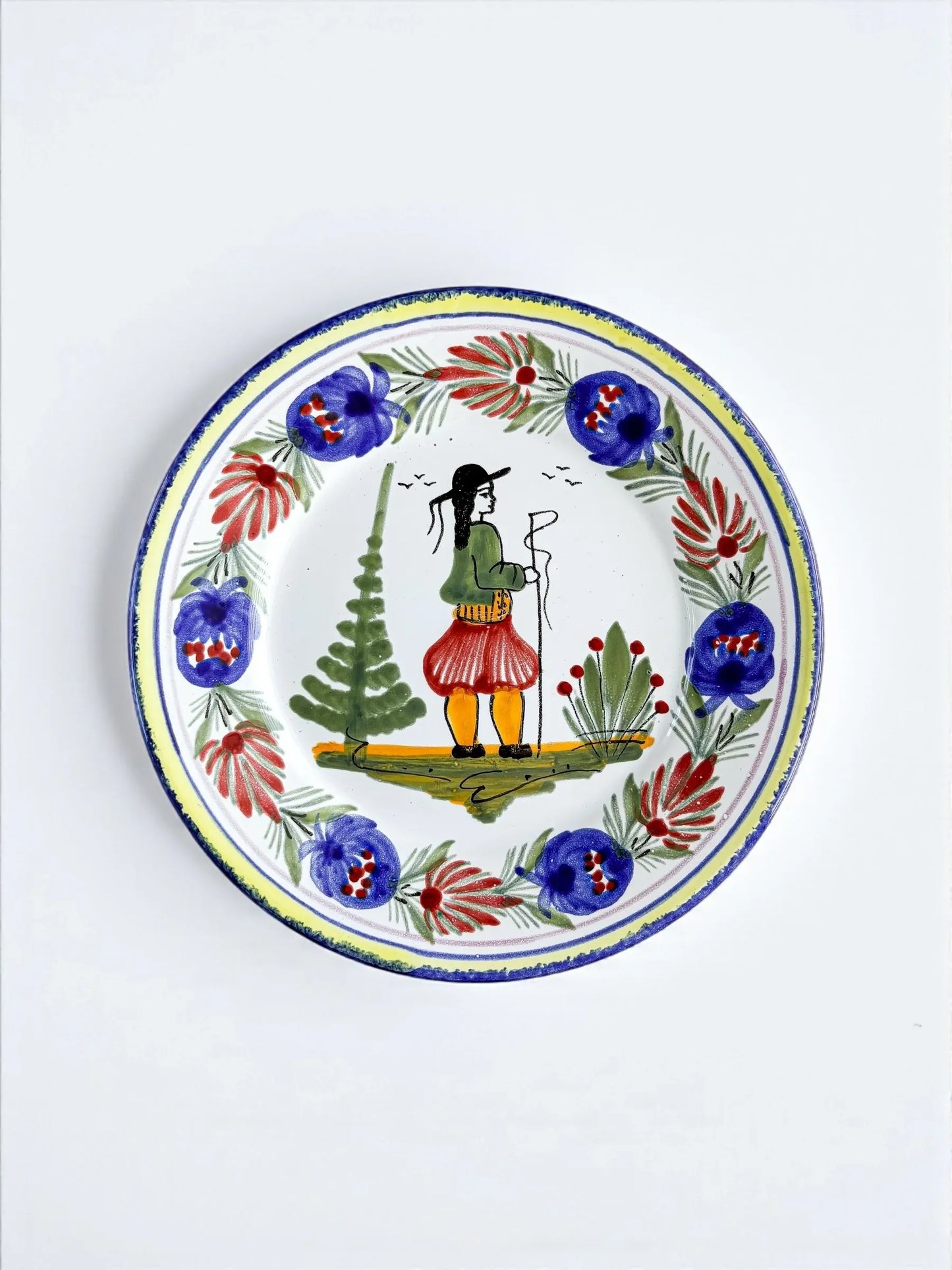 HB Quimper “Tradition Bretonne” Bread & Butter Plate | Homme au Bâton Design - SOSC Home
