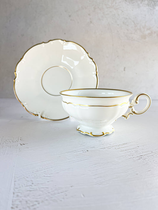 Hutschenreuther Footed Cup & Saucer Set - 'Brighton' Collection - SOSC Home
