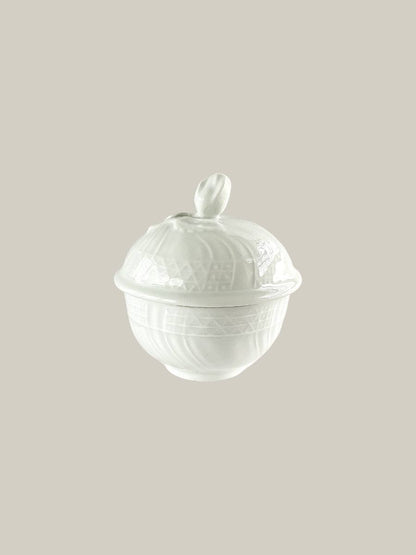 Hutschenreuther Sugar Bowl - ‘Dresden’ Collection in All White - SOSC Home