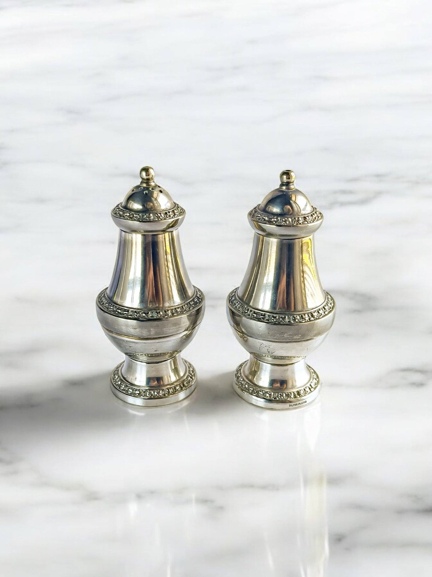 Ian Heath Ltd (Ianthe) Silver-Plated Salt and Pepper Shaker Set - SOSC Home