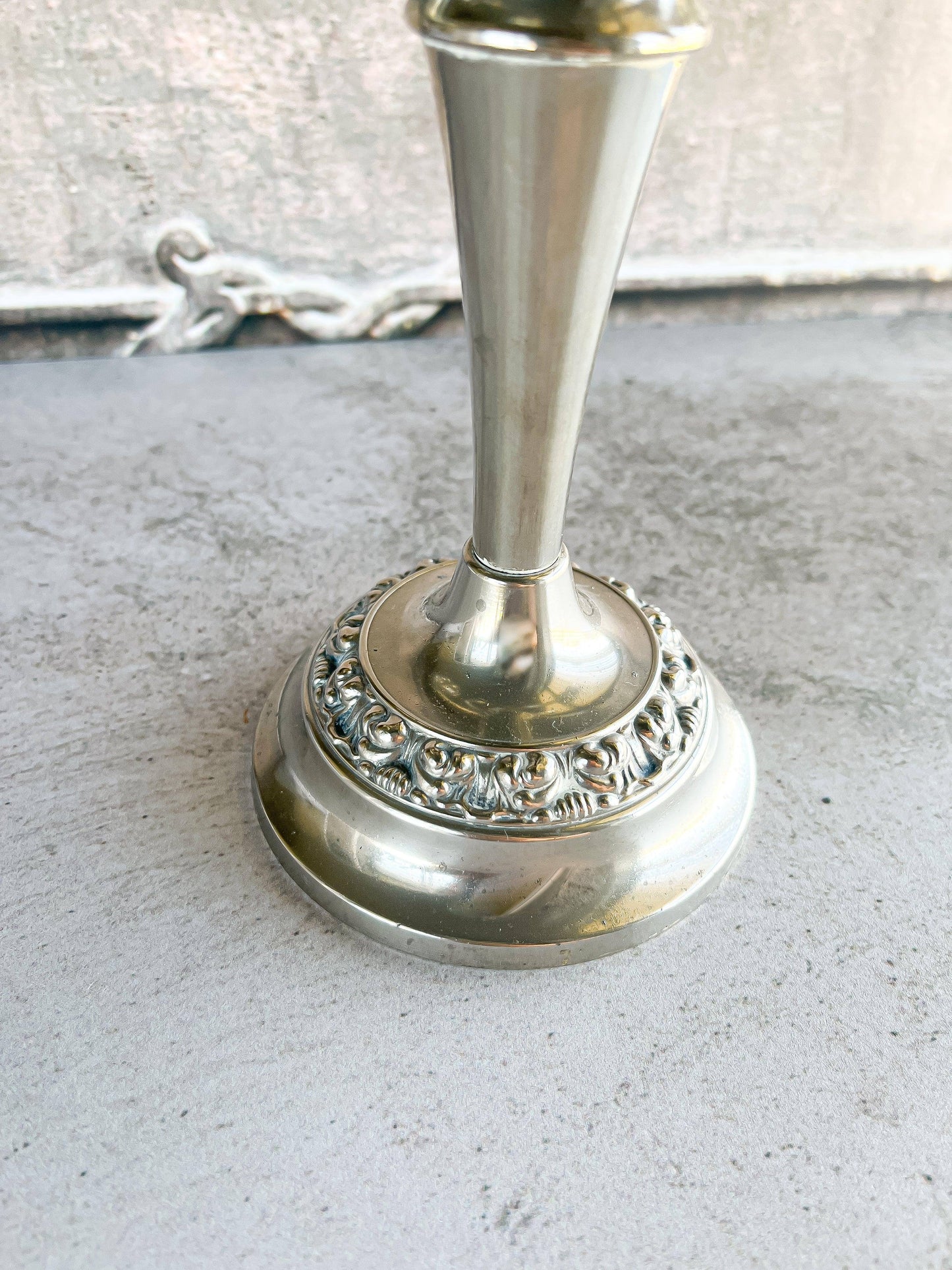 Ian Heath Ltd. Silver-Finish Tri-Branch Candelabra - SOSC Home