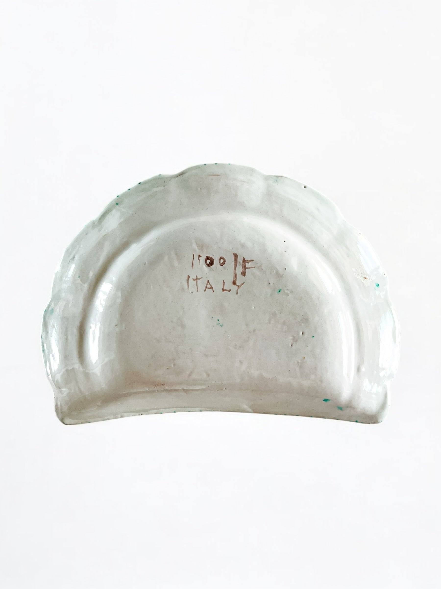 Italian Crescent Dish – Attributed to I.C.A.V. Giordano Vietri 