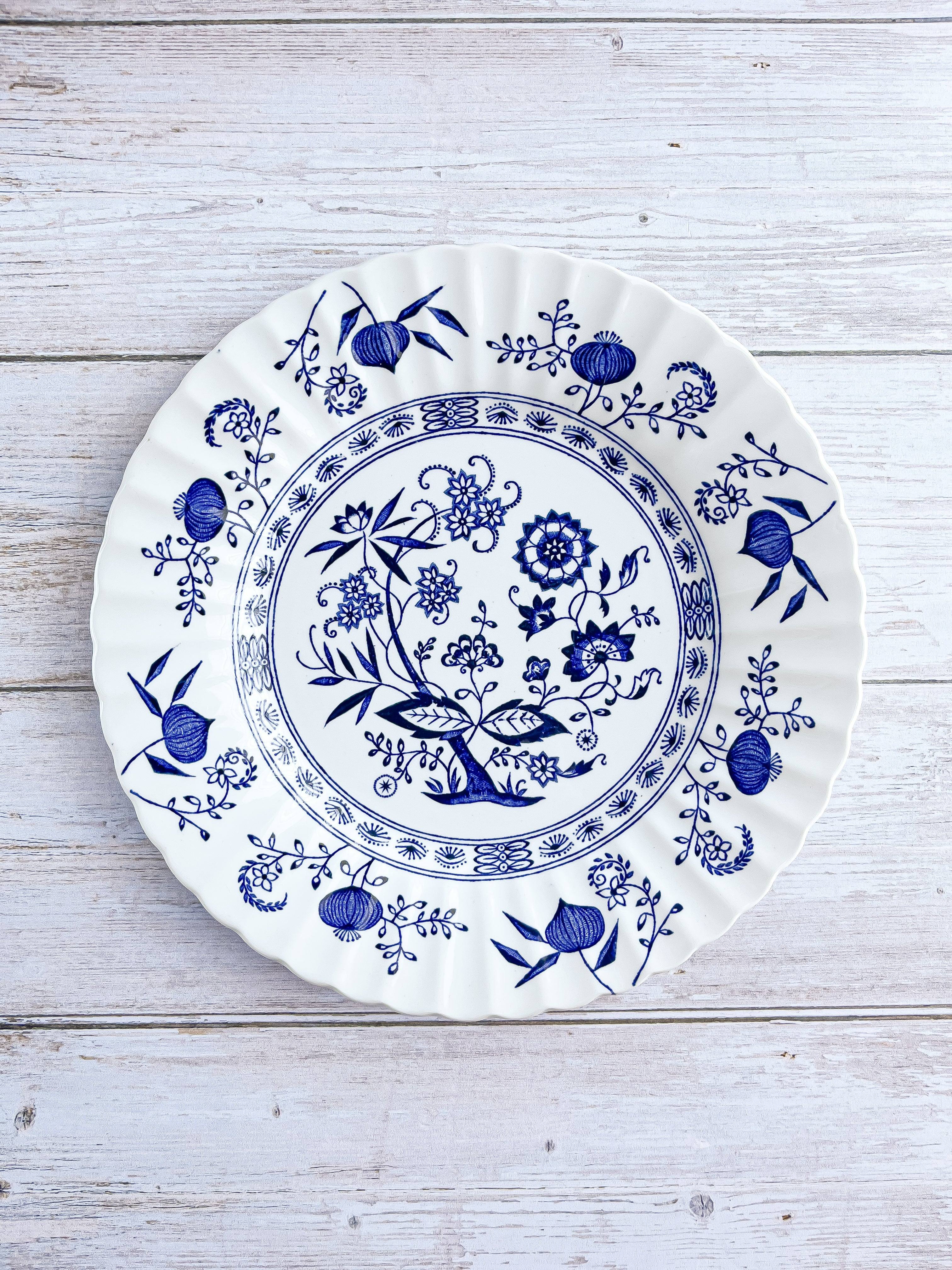 J&G Meakin Luncheon Plate – 'Blue Nordic' Collection – SOSC Home