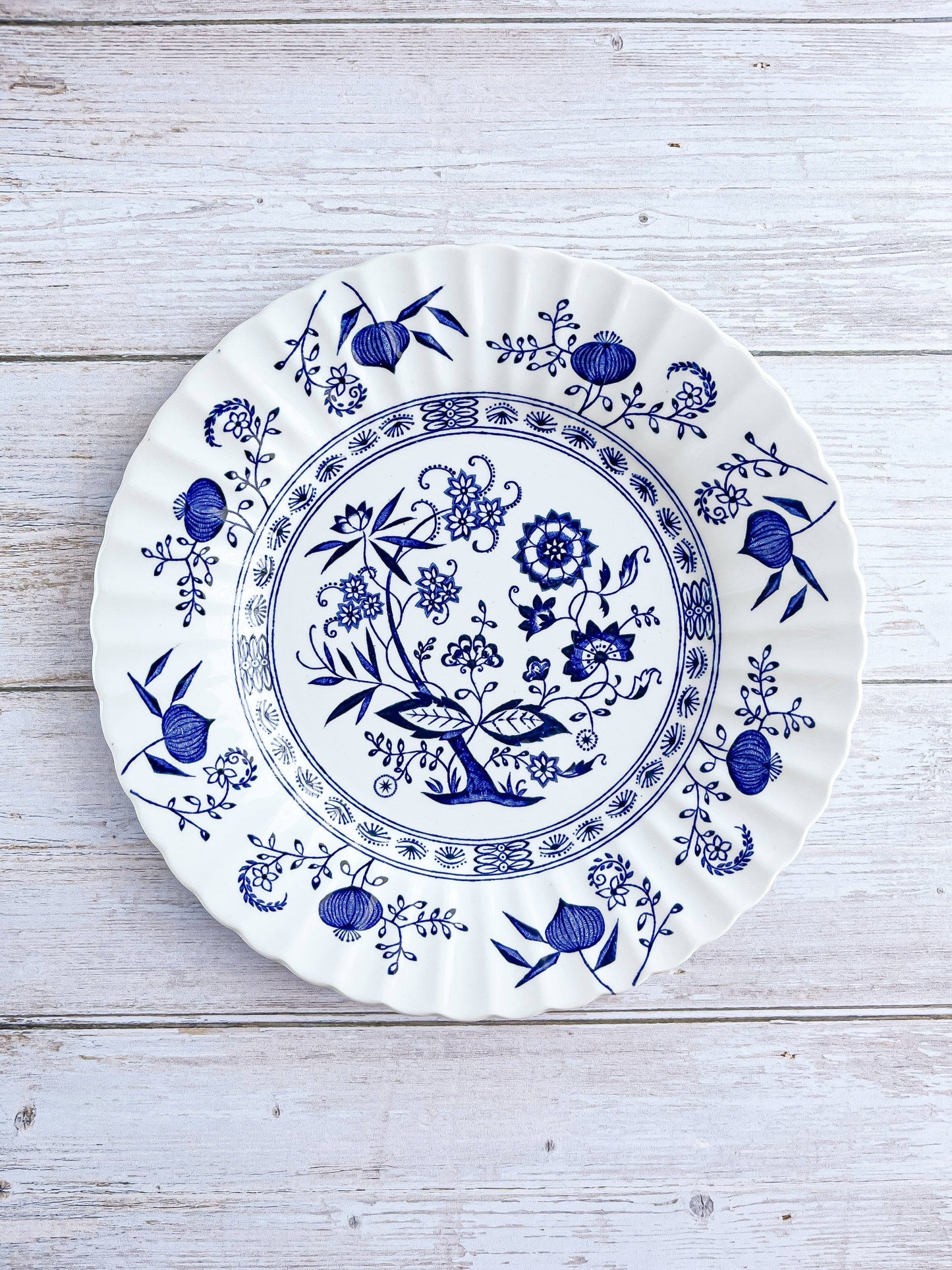 J&G Meakin Luncheon Plate – 'Blue Nordic' Collection - SOSC Home