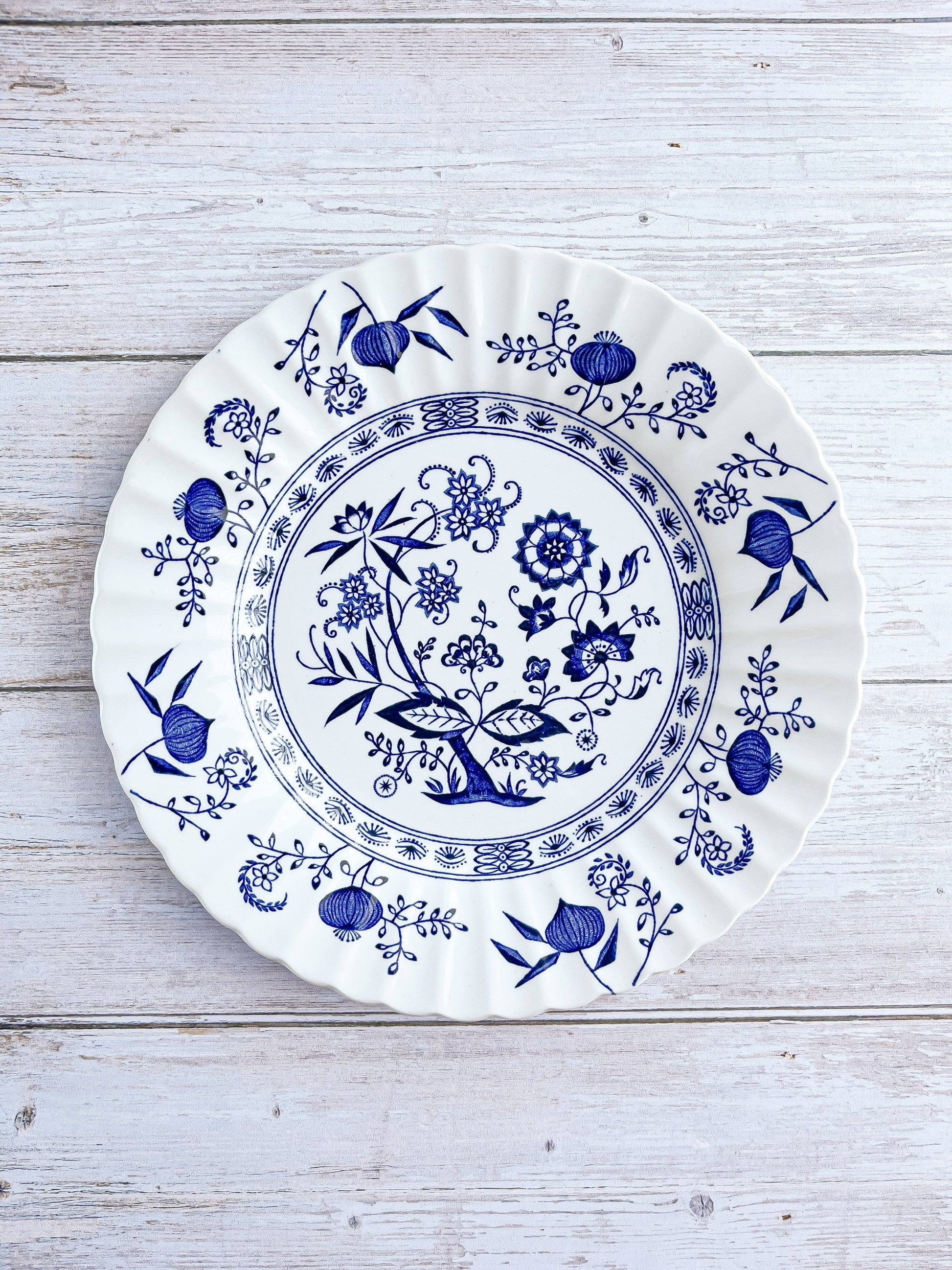 J&G Meakin Luncheon Plate – 'Blue Nordic' Collection - SOSC Home