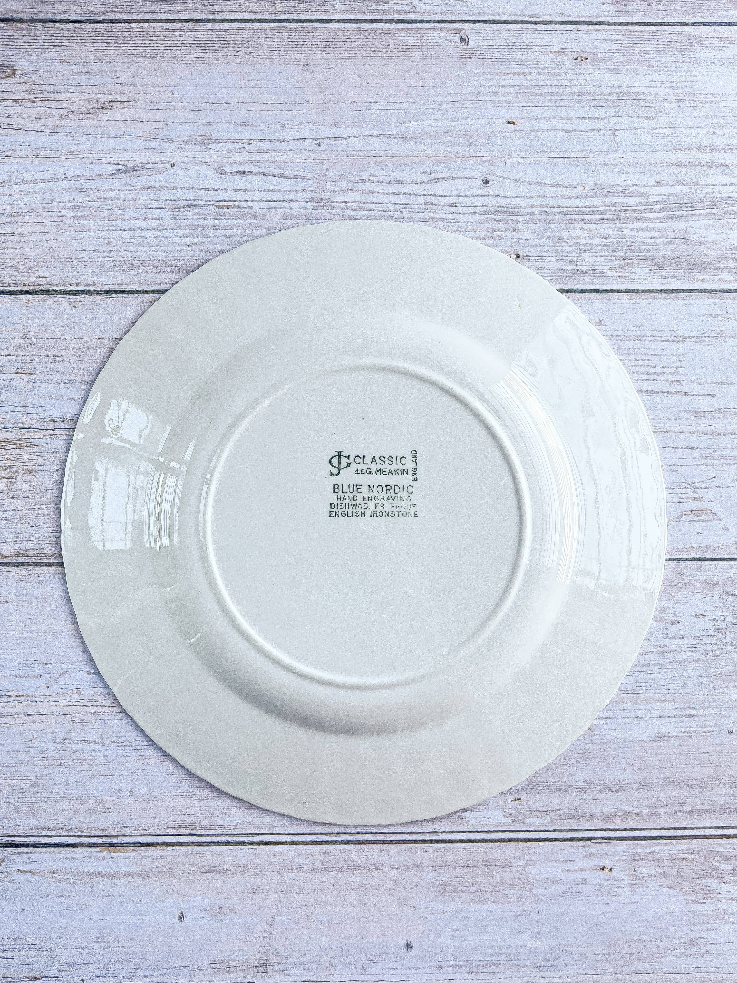 J&G Meakin Luncheon Plate – 'Blue Nordic' Collection – SOSC Home