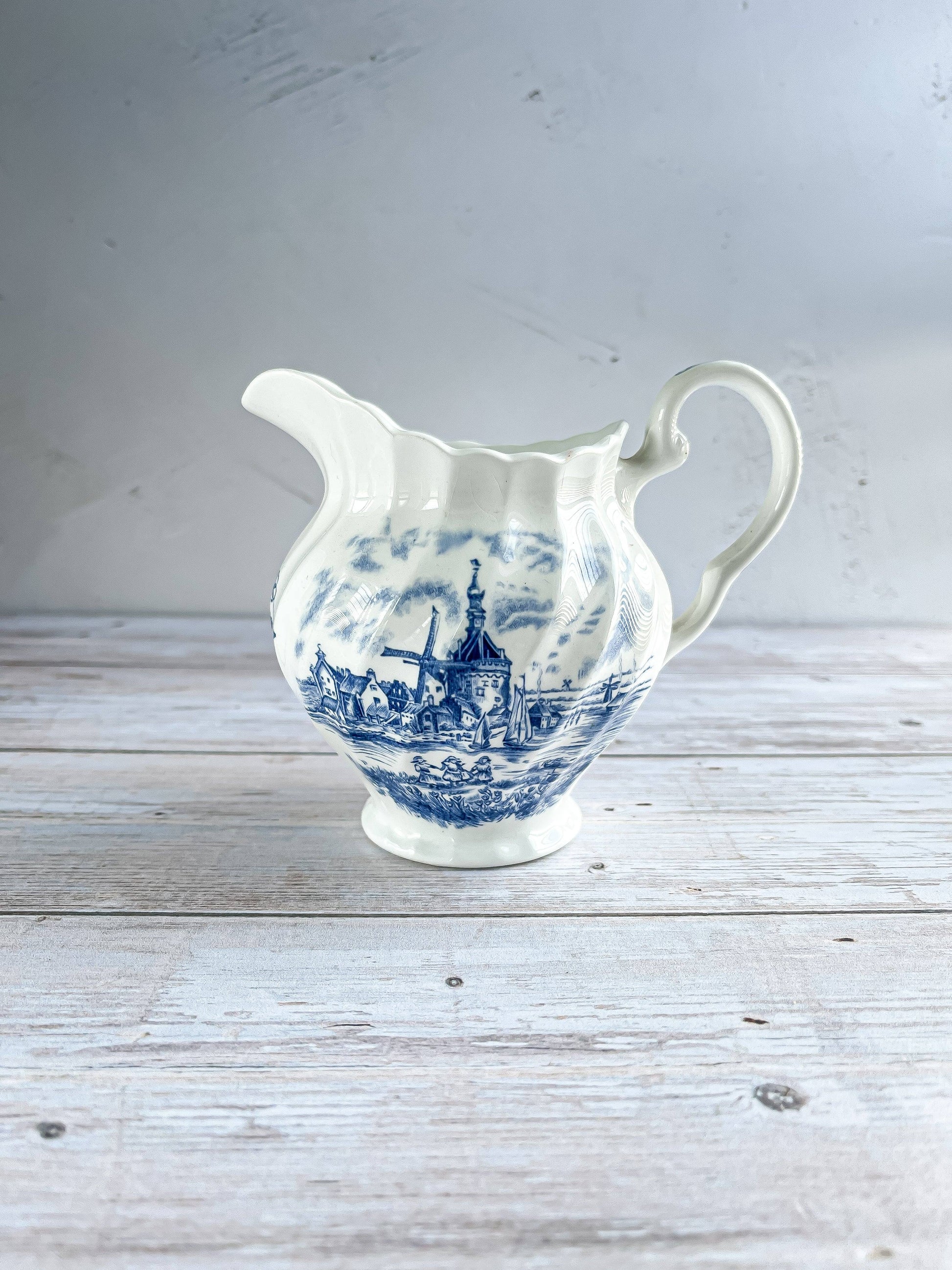 Johnson Bros Creamer - ‘Tulip Time’ in Blue Collection - SOSC Home