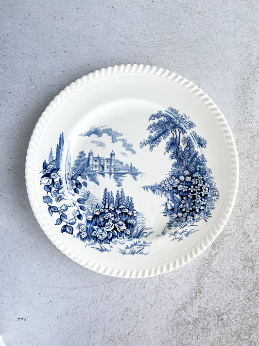 Johnson Bros Dinner Plate - 'Castle On The Lake' in Blue Collection - SOSC Home